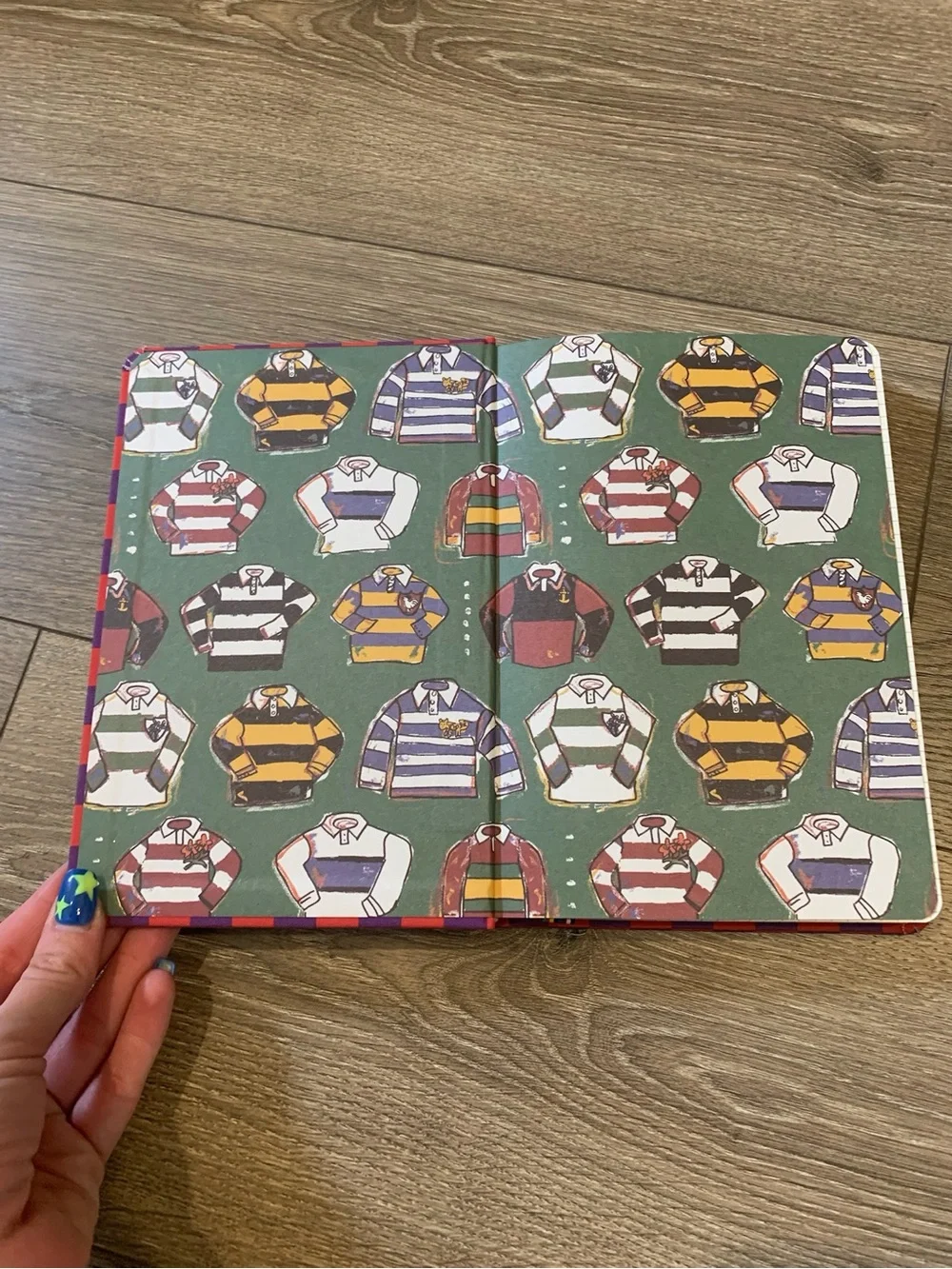 Rowing Blazers x Target Checkered Red Purple Rugby Quad Ruled Journal Book New